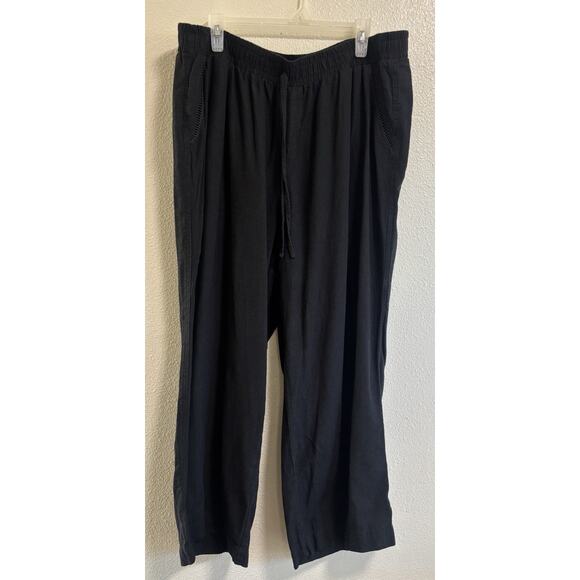 Lot Of 2 Briggs Size XXL Pull on Pants Stretch Waist Straight Casual Linen Blend - Picture 6 of 12